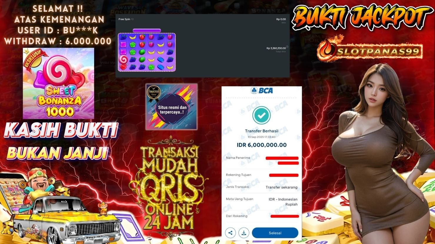 SLOTPANAS99 JACKPOT SLOT SWEET BONANZA 1000